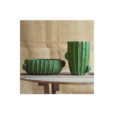 China Balcony Cement Concrete Plant Pots Wholesale Minimalist Indoor Outdoor Decorative Succulent Pot for sale