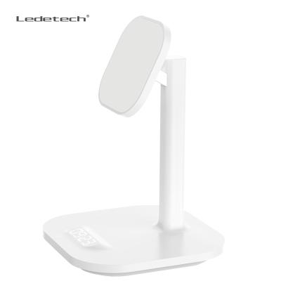 China Adjustable Phone Stand For Desktop Table Stand Holder Mobile Phone Bracket Headset With Accessories Simultaneous Charging Time Display for sale