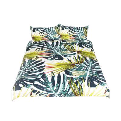 China Modern Monstera Print Duvet Covers Custom Printed King Bed 3d Duvet Cover for sale