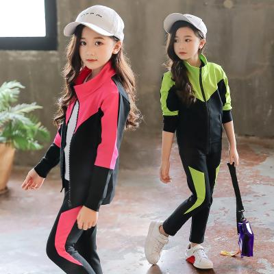 China Autumn Sale Fashion Pure Cotton Sports Casual Warm Leisure Long Pants Girl's Breathable Sheathed Suit for sale