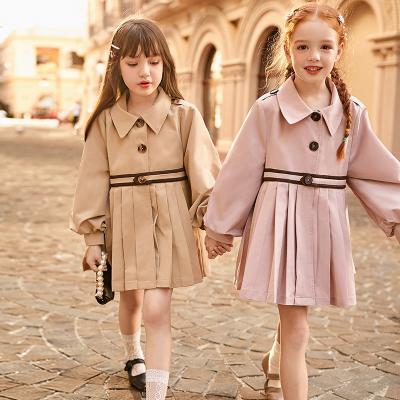 China Spring and Autumn Girl 'S Anorak Girls Sweater Coat Sustainable Ditch Coat Long Korea Fashion Long Coat for sale