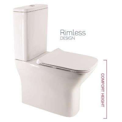 China Dual-Flow Provider Disable Coupled Easy Access Toilet Rim Easy Access Height Comfort Height Toilet Child Care Closet 4 Stars Bidet Pan Single Flush Toilets for sale