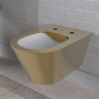 China Double-flow Wc Bidet Suite Luxury Matte Sanitary Commode Squat Pissing Ceramic WC Decorating On The Wall Cabinet Factory Price for sale