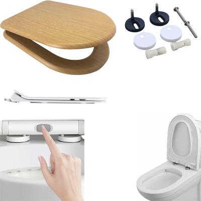 China Universal Boat Toilet Seats Slow-End Seat Gold Duraplast Release Cushion Duraplast Release Cushion Easy Platinum U Seat For Squat Pan Lavatory Flap WC for sale