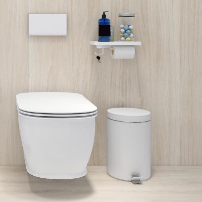 China Double-Flow Square Concealed Wc Black Toilet Potty P Outlet Wall Mounted Matte Toilet Back To The Wall Royal Heritage Restroom Decor Odorless for sale