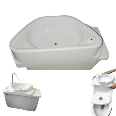 China Automatic Operation Toilet Tank Sink In A Wash Face Tank Cover DIY Renovate Tub Vessel Faucet Drain In Toilet WC Combination for sale