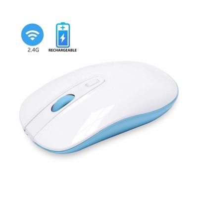 China Computer Mini Wireless Mouse Bluetooth 4D USB Receiver 1600DPI Mini Mouse Wireless Mouse Bluetooth 4D USB Rechargeable Mouse for sale