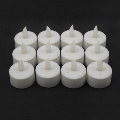 China Wholesale and Cheap Battery Rechargeable and Remote Control Button Electronic Candle Lights Simulate Electronic LED Tea Wax Colored Electronic Decorative Lights for sale