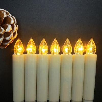 China Fast Shipping Remote Control Candle Lights With Clamps Electronic Remote Control Christmas Tree Candles Birthday Party Candles Can Be Timed for sale