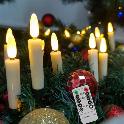 China New Remote Control Electronic Candle Light With Clip AAA Christmas Tree Lights Remote Control Battery Operated Birthday Party Led Lights for sale