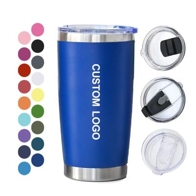 China Factory Sustainable Supply Custom Wall Tumbler 20oz Double 20oz Travel Mug Stainless Steel Tumbler Travel Coffee Mug With Lid for sale