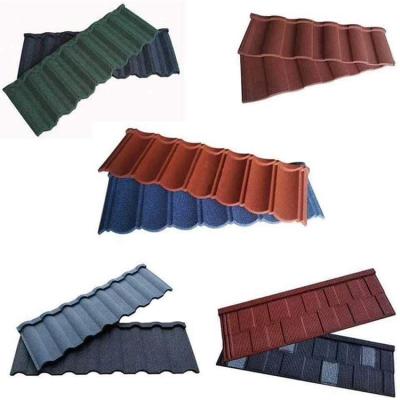 China Modern Price Steel Villa Promotion Colorful Stone Coated Metal Roof Tiles Roman Tile for sale