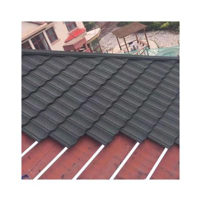 China Modern Most Popular Colored Materials Metal Coated Roof Colored Stone Tiles Shingle Tile for sale