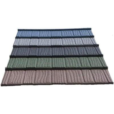 China Beautiful Modern Good Quality Colorful Roof Tiles Wholesales Colored Stone Coated Roofing Metal Wood Grain Tile for sale