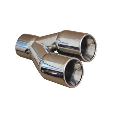 China Q235 Mild Steel Tube Customized Chrome Plating Metal Motorcycle High Quality Welding Exhaust Muffler for sale