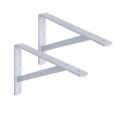 China Marble Shelf Bracket Customized Powder Coating High Quality White Marble Metal Shelf Bracket for sale