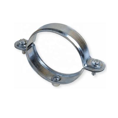 China Tube OEM Customized High Quality Stamping Zinc Plating Metal Round Tube Clamp for sale