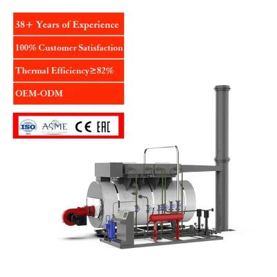 China 1 - 20 Ton Horizontal Fire Tube Automatic Gas Fired Steam Boiler Industrial Oil Steam Boiler WNS Series for sale