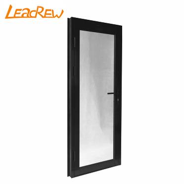 China American Standard Double Glazed Swing Design Energy Saving Thermal Aluminum Casement Doors Windproof Hinged Door for sale