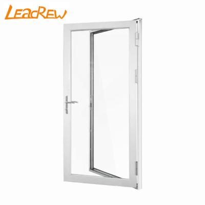 China Thermal Insulation Thermal Break Aluminum Exterior Hinged Door Hurricane Resistant Aluminum Casement Doors for sale