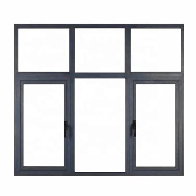 China Cost Effective Swing Casement Window With Two Panel Non-broken Deck Aluminum Casement Window for sale