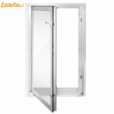 China High Quality Swing Casement Window With Two Panel Good Price Hurricane Impact Aluminum Casement Window for sale