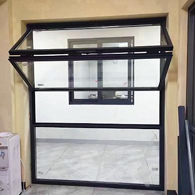 China Aluminum Folding Screen Bi Fold Window Fold Glasses For Bar Shop Cafe Aluminum Folding Window for sale