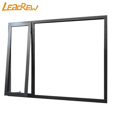 China Cheap Swing Awning Windows For Residence Tent Aluminum Window Well Insulated Aluminum Top Hung Window for sale