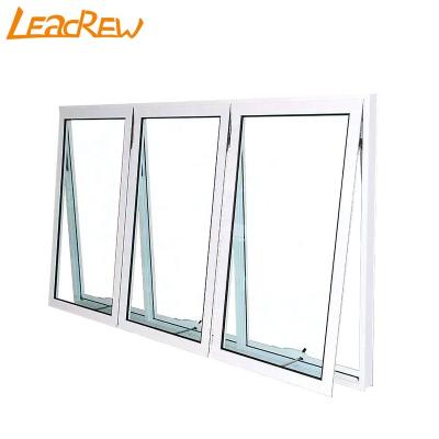 China Awning Window Rolling Cost Performance Good Thermal Break Hung Window With Fixed Glass Top Aluminum Awning Window for sale