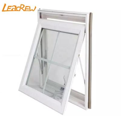 China Thermally Swing Hotel Style Tent Window Residential Hung Window Best Design Aluminum Broken Top Stained Glass for sale