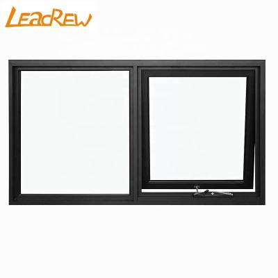 China Factory Price Aluminum Alloy Fixed Screen Aluminum Alloy Fixed Hung Windows Double Glazing Casement Windows Magnetic Top Crank Window for sale