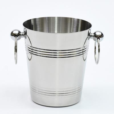 China Durable Custom High Quality Stainless Steel Ice Bucket With Handles And Various Sizes For Bar Wine And Beer Cooler S Size for sale