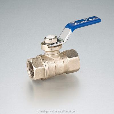 China General high quality nickel plated female brass ball valve for sale