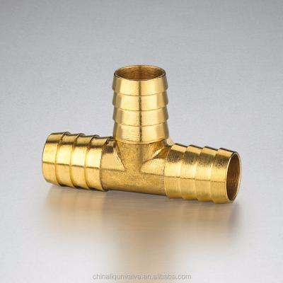 China Vacuum Tee Barbed Brass Pipe Clamp Fittings for sale