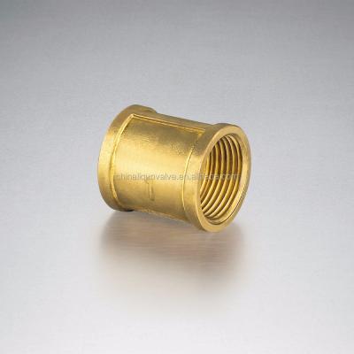 China Brass Thicken NPT Straight Brass Pipe CNG Joint Special Nipple Female Thread Gas Water Heating Fittings for sale