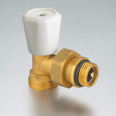 China General Air Condition Installation Radiotor Heater Thermostatic Brass Angle Valve for sale