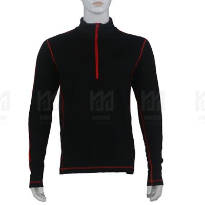 China Anti-Wrinkle 1/4 Zipper Enerup 100% Quarter Merino Wool Plus Size Logo Design Mens Shirts Long Sleeve Custom Men's Shirts Shirts for sale