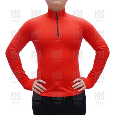 China Wholesale Anti-Wrinkle Gym Merino Wool Running Long Sleeve Workout Shirt Top Breathable Custom White Compression Slim Sports Shirts For Men for sale