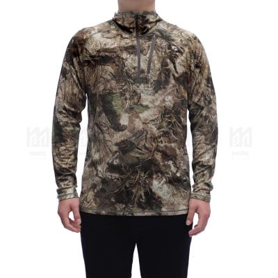 China Anti-Wrinkle Wholesale 100% Merino Wool Woven Fabric Hunting Clothes Sweatshirt OEM Hunting Equipment Jacket Hunting Camouflage Shirt Hoodie for sale