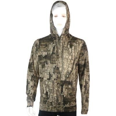 China Wholesale Cloth Merino Warm Camouflage Fleece Anti-wrinkle Wool Reflective Hunting Clothes Hunting Shirt Pullover Hunting Hoodie for sale