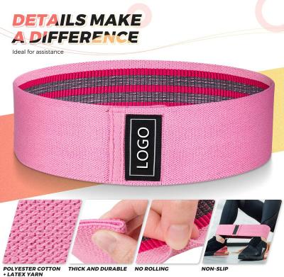 China Private Label OEM Adult Yoga Hip Resistance Band For Men Women for sale