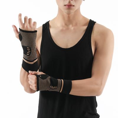 China Universal Sports Wrist Support Thumb Hand Copper Elastic Sleeve For Fitness Safety for sale