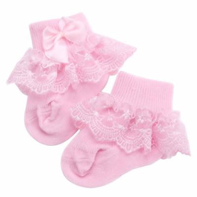 China Viable Babies Princess Lace Ruffles Socks Infant Newborn Ankle Dress Sock for sale