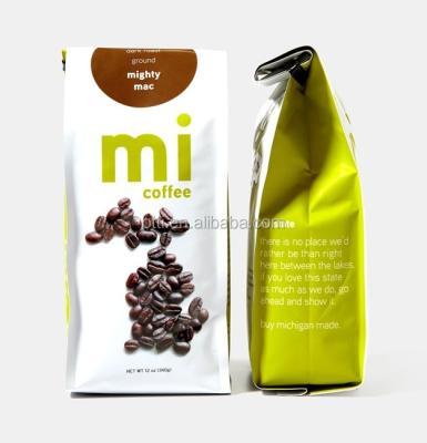 China 250g Moisture Proof Side Gusset China Coffee Bag Sachet Packaging for sale