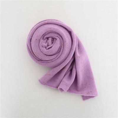 China Soft 35cm x 150cm Purple Wrap Newborn Photography Knit Backdrop Baby Stretch Wrap Photo Blanket Props for sale