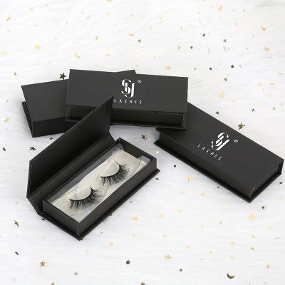 China 2022 Natural Long Shuze Lashes Custom Classic Band Mink Fur Lashes Logo Packaging Natural Lasheswholesale Handmade 3D Eyelash Black Boxes for sale