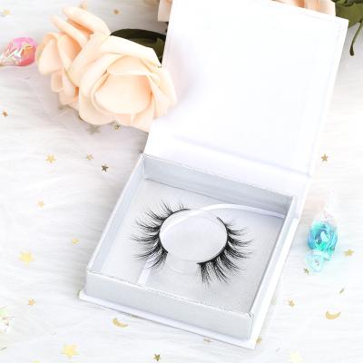 China 25-30 Times SY SHUYING New Products Cruelty Free And Vegan 19mm Eyelashes Faux Mink Strip Lash And OEM ODM Box for sale