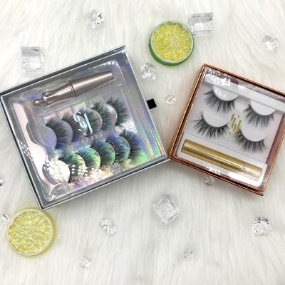 China SY Natural Long Shuying Magnetic Lashes Magnet Eyelashes Eyeliner Wrapping Lashes Magnetic Eyelashes With Eyeliner for sale