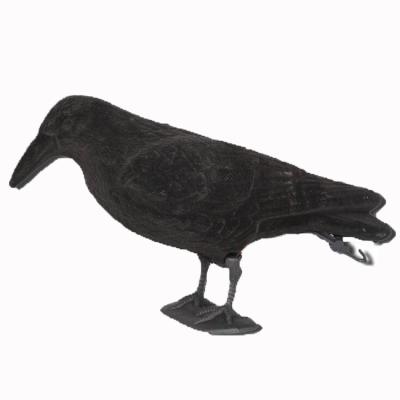 China Flocked Coated Flocked Coated Bird Hunting Decoy Plastic Crow Decoy for sale