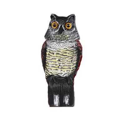 China Plastic Bait Owl Decoy Floating Owl Decoy With Rotating Head for sale